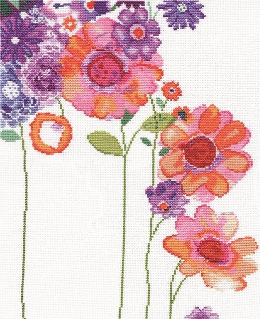 Watercolour Garden Cross Stitch Kit, Design Works 2931