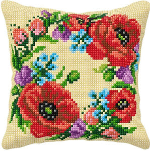 Wildflower Garland CROSS Stitch Tapestry Kit, Orchidea ORC9582