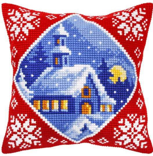 Winter Church CROSS Stitch Tapestry Kit, Orchidea ORC9359