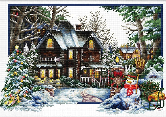 Winter Comes NO-COUNT Printed Cross Stitch Kit N740-072