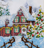 Winter Cottage Bead Embroidery Kit, Bead Work Kit VDV, TN-1305
