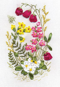 Woodland Fantasy Embroidery Kit, Ribbon Embroidery Panna C-0760