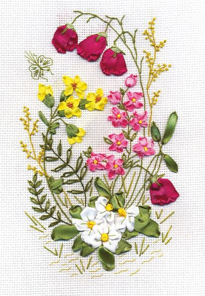 Woodland Fantasy Embroidery Kit, Ribbon Embroidery Panna C-0760