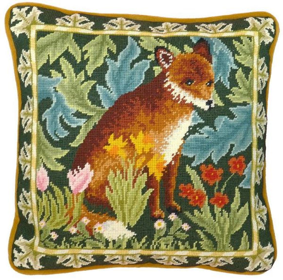 William Morris Woodland Fox Tapestry Needlepoint Kit, Bothy Threads