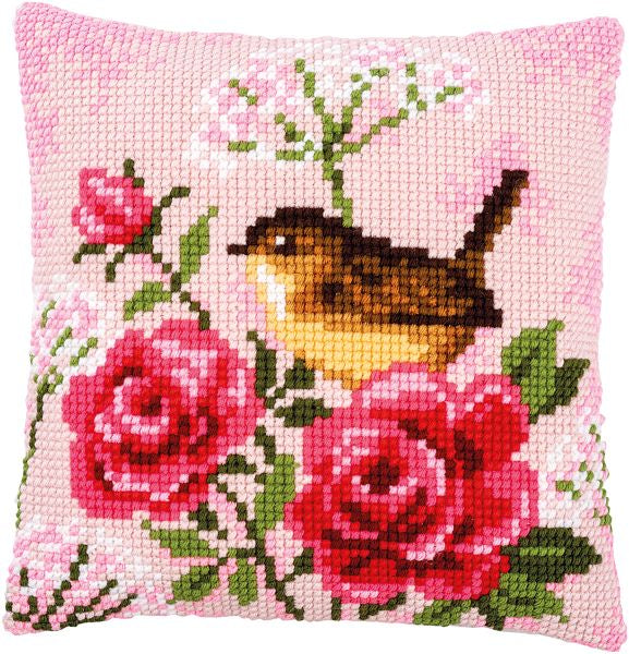 Wren and Roses CROSS Stitch Tapestry Kit, Vervaco PN-0166318