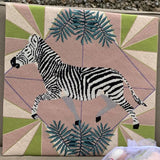 Zebra Tapestry Kit, Appletons Needlepoint