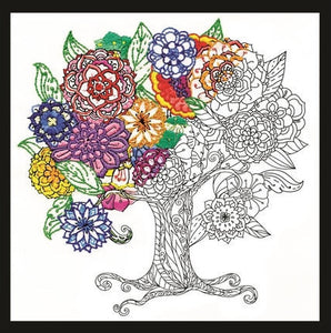 Zenbroidery Embroidery Kit, Tree of Flowers 4000/4060