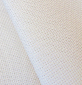 Aida 14 count Cotton Fabric, Zweigart 14ct Aida, FAT QUARTER -Antique White