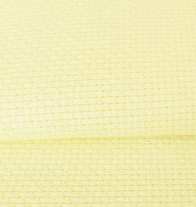 Aida 14 count Cotton Fabric, Zweigart 14ct, FAT QUARTER -Pale Yellow