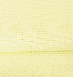 Aida 14 count Cotton Fabric, Zweigart 14ct Aida, PER METER - Pale Yellow