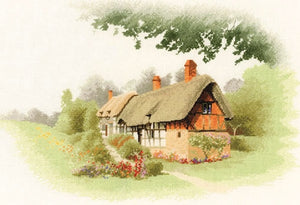 Anne Hathaway's Cottage Cross Stitch Kit, John Clayton Heritage Crafts