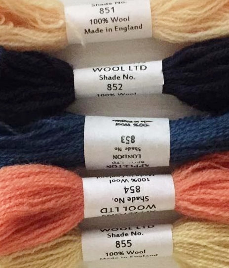 Appleton Tapestry Wools - Antique Mix Set, 10m Skeins 851-855