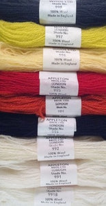 Appletons Tapestry Wool - Brights, 10m Skeins 991B-998