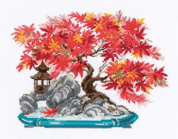 Autumn Bonsai Cross Stitch Kit, Riolis R2044