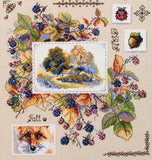 Autumn Sampler Cross Stitch Kit, Merejka K-131