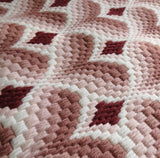 Bargello Rosa COUNTED Tapestry Needlepoint Kit, Designer's Needle