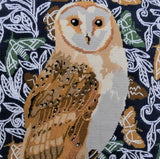 Barn Owl Tapestry Needlepoint Kit, Heirloom Needlecraft