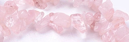 Gemstone Beads - Rose Quartz Chips - Pink 56105