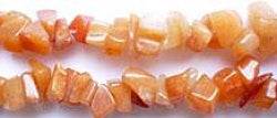 Gemstone Beads - Aventurine Chips - Red 56185