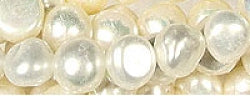 Gemstone Beads - Fresh Water Nugget Pearls - White 48104