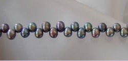 Gemstone Beads - Fresh Water Pearls - Dancing Peacock 7994