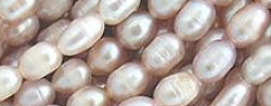 Gemstone Beads - Fresh Water Rice Pearls - Pink 48044