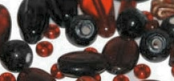 Gemstone Beads - Red Abalone Semi-Precious Bead Pack 103056