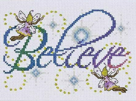 Believe Cross Stitch Kit, Design Works 9796