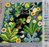 Black Cat Tapestry Kit, Heritage Crafts