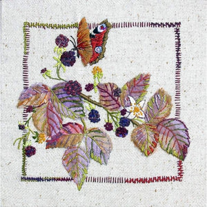 Embroidery Kit Blackberries, Rowandean Embroidery