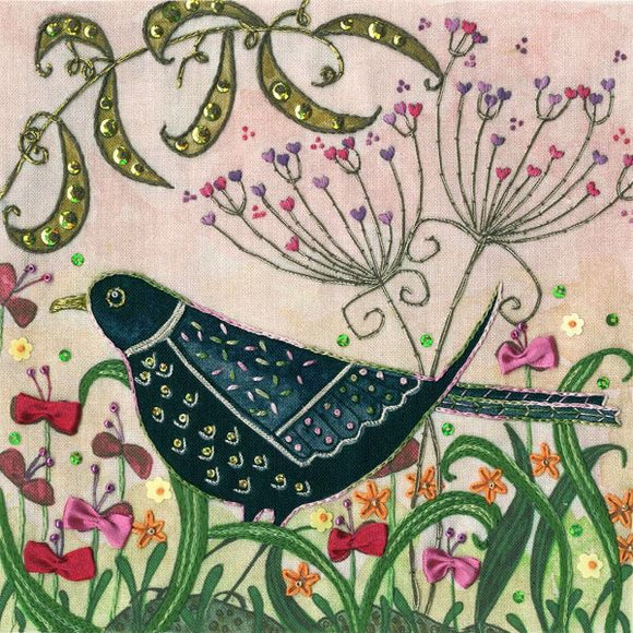 Blackbird Embroidery Kit, Bothy Threads