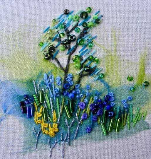 Bluebell Glade Embroidery Kit, Rowandean Embroidery