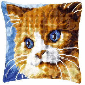 Brown Cat CROSS Stitch Tapestry Kit, Vervaco PN-0149441