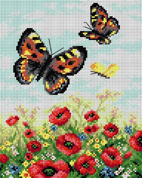 Butterfly Meadow Tapestry Needlepoint Kit, Orchidea ORC.M2142