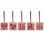 Christmas Gift Tags Cross Stitch Kit, set of 5 -Anchor RDK55