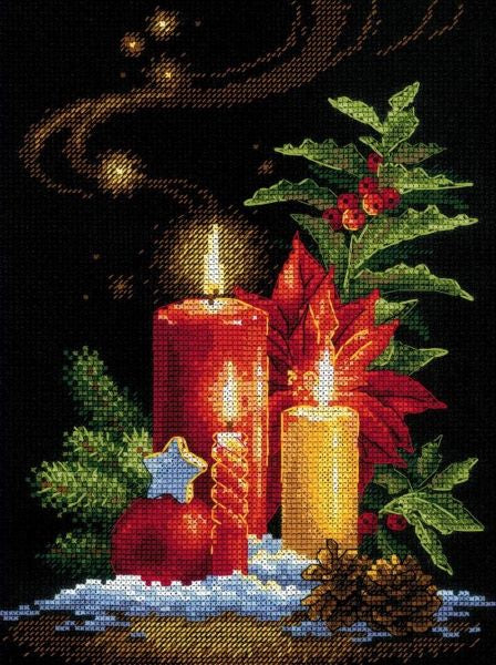 Christmas Light Cross Stitch Kit, Riolis R2056