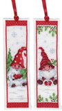Christmas Gnomes Bookmarks Cross Stitch Kit, Vervaco PN-0189703