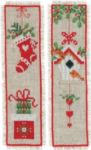 Christmas Motif Bookmarks Cross Stitch Kit, Vervaco PN-0178766