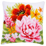 Colourful Flowers CROSS Stitch Tapestry Kits, Vervaco -PAIR