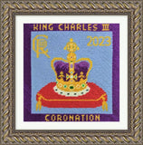 King Charles III Coronation Crown Tapestry Kit, Designer's Needle