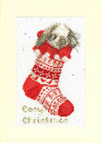 Cosy Christmas Card Cross Stitch Kit, Bothy Threads XMAS57