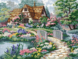 Cottage Retreat Tapestry Needlepoint Kit, Dimensions D02461