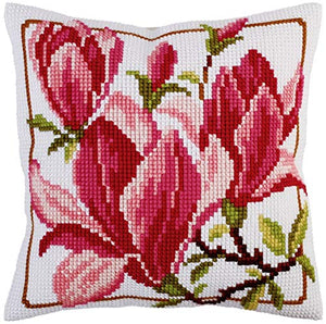 Magnolia Flowers CROSS Stitch Tapestry Kit, Collection D'Art CD5292