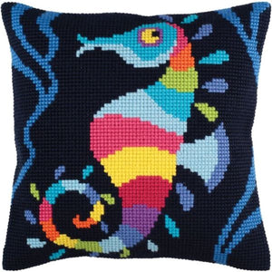 Sea Mosaic Seahorse CROSS Stitch Tapestry Kit, Collection D'Art CD5345