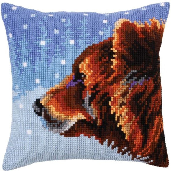Winter Bear CROSS Stitch Tapestry Kit, Collection D'Art CD5305