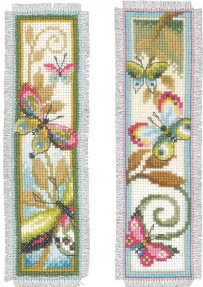 Deco Butterflies Bookmarks Cross Stitch Kit, Vervaco PN-0155949