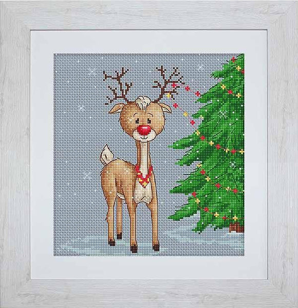 Reindeer Denny Cross Stitch Kit, Luca-s B1043