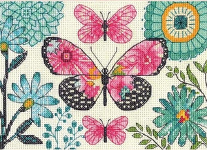 Butterfly Dreams Counted Cross Stitch Kit, Dimensions D70-65178