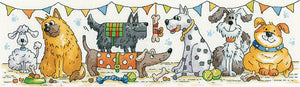 Dog Show Cross Stitch Kit, Heritage Crafts -Karen Carter KCDS1540
