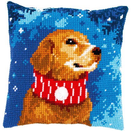 Dog with Scarf CROSS Stitch Tapestry Kit, Vervaco PN-0196763
